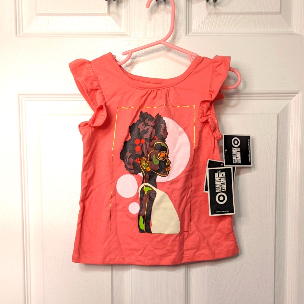 Black History Girls Pink T